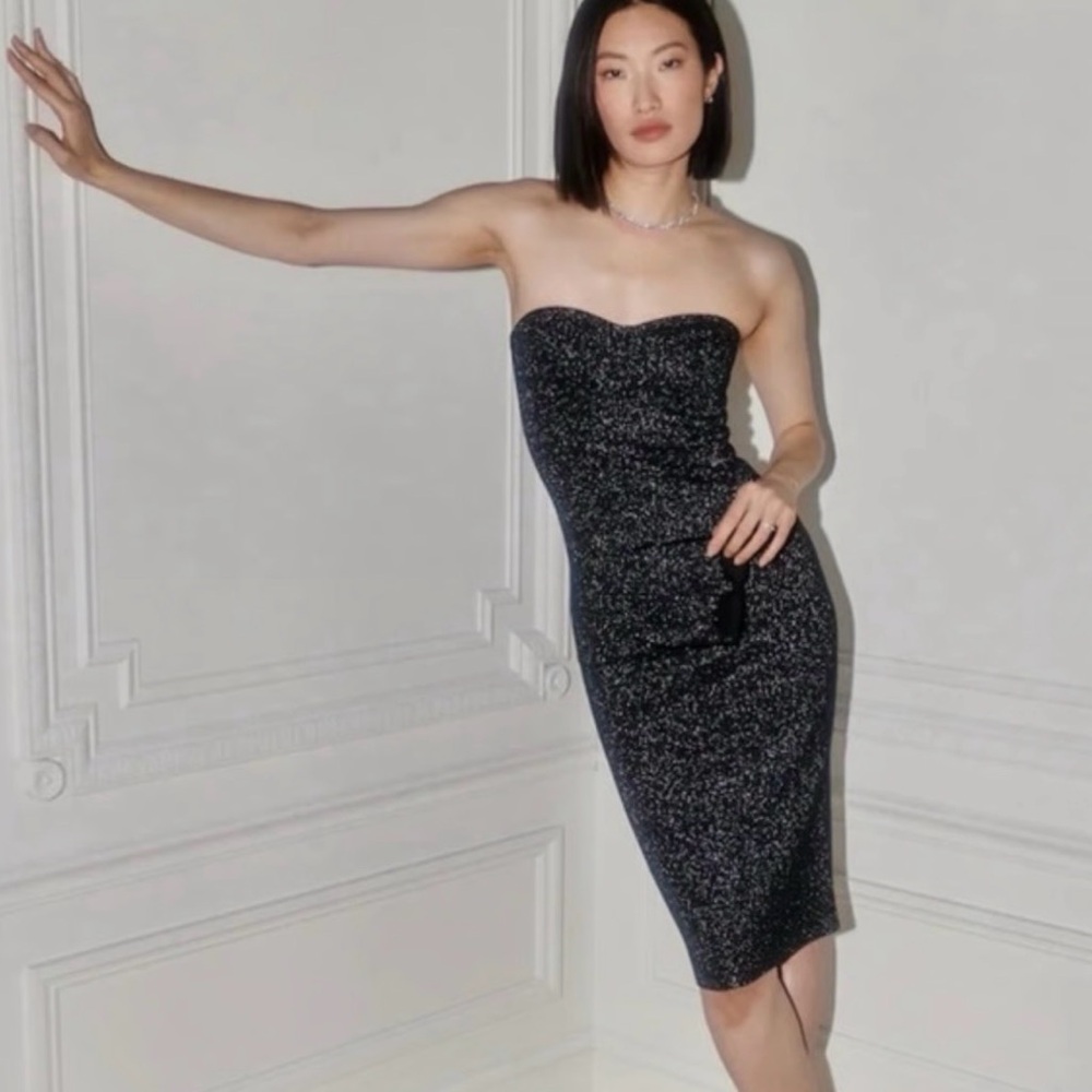 Abercrombie strapless sparkly dress